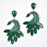 98089, MARQUISE RHINESTONE ACCENT EVENING EARRING