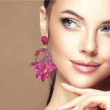 98089, MARQUISE RHINESTONE ACCENT EVENING EARRING