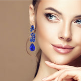 98098, RHINESTONE EVENING DANGLE EARRING