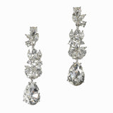 98098, RHINESTONE EVENING DANGLE EARRING