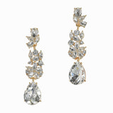 98098, RHINESTONE EVENING DANGLE EARRING