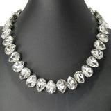 98105, TEARDROP RHINESTONE NECKLACE