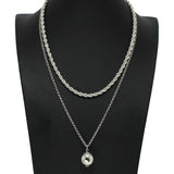 98135, BALL CHARM ACCENT 2 NECKLACE SET