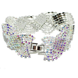 98168, GEOMETRIC PAVE RHINESTONE BRACELET