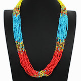 98177, MULTI STRAND SEED BEADED NECKLACE