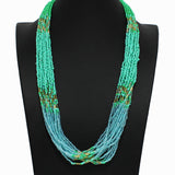 98177, MULTI STRAND SEED BEADED NECKLACE