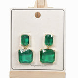 98209, GEOMETRIC ACRYLIC STONE EARRING