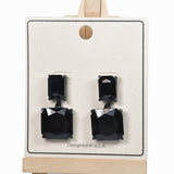 98209, GEOMETRIC ACRYLIC STONE EARRING