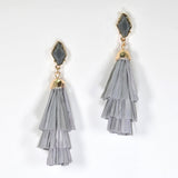 98218, RAFFIA TASSEL EARRING