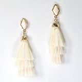 98218, RAFFIA TASSEL EARRING