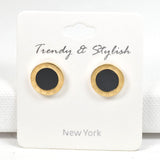 98227, ROMAN NUMERAL ACCENT STUD EARRING