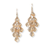 98248, GEOMETRIC GLASS STONE DANGLE EARRING