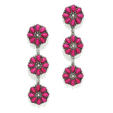 98259, WESTERN TURQUOISE STONE DANGLE EARRING