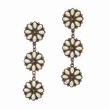 98259, WESTERN TURQUOISE STONE DANGLE EARRING
