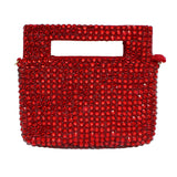 98308, BLING STUDDED RHINESTONE MINI TOTE HANDBAG