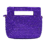 98308, BLING STUDDED RHINESTONE MINI TOTE HANDBAG