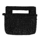 98308, BLING STUDDED RHINESTONE MINI TOTE HANDBAG