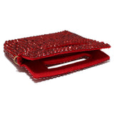 98308, BLING STUDDED RHINESTONE MINI TOTE HANDBAG