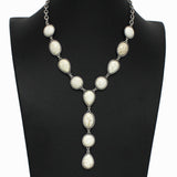 98337, WESTERN GEOMETRIC TURQUOISE STONE DROP NECKLACE