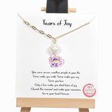 98355, GOLD DIPPED, "TEARS OF JOY" FRESHWATER PEARL NECKLACE