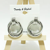 98362, ROUND DOOR KNOCKER EARRING
