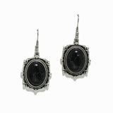 98369, WESTERN OVAL TURQUOISE STONE EARRING