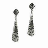 98373, WESTERN CONCHO ACCENT DANGLE EARRING