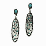 98374, WESTERN ENGRAVED STEER HEAD DANGLE EARRING