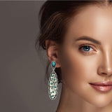 98374, WESTERN ENGRAVED STEER HEAD DANGLE EARRING