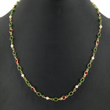 98478, DAINTY PEARL WITH BEAD NECKLACE