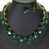 98489, HEART RHINESTONE NECKLACE, VALENTINE'S DAY