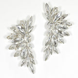 98522, MARQUISE RHINESTONE ACCENT EVENING EARRING