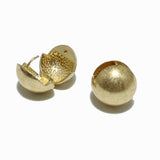 98591, CHUNKY BALL HUGGIE EARRING