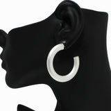 98593, THICK ROUND HOOP EARRING
