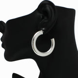98593, THICK ROUND HOOP EARRING