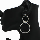 98594, KNOT ACCENT METAL EARRING