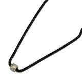 98616, PAVE ROUND BARREL ACCENT SLIDE NECKLACE