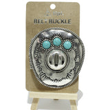98618, WESTERN COWBOY HAT BELT BUCKLE