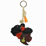 98629, TURBAN HEADBAND LADY BLING CRYSTAL EMBELLISHED KEYCHAIN