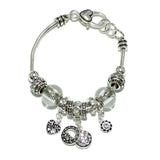 98650, DIAMOND-APRIL BIRTHSTONE CHARM BRACELET