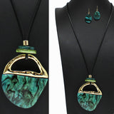 98651, GLITTER CELLULOID ACETATE ACCENT LONG NECKLACE