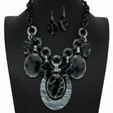 98658, GEOMETRIC CELLULOID ACETATE NECKLACE