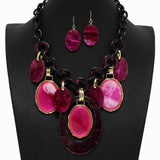 98658, GEOMETRIC CELLULOID ACETATE NECKLACE