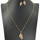 98689, DAINTY FLIP FLOPS PENDANT NECKLACE