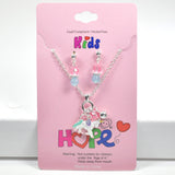 98713, UNICORN & HEART ENAMEL CHARM NECKLACE