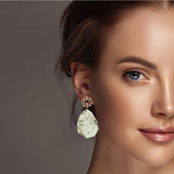 98733, WESTERN TURQUOISE STONE DANGLE EARRING