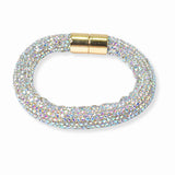 98740, BLING GLITTER RHINESTONE MAGNETIC CLOSURE BRACELET