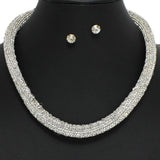 98741, BLING GLITTER RHINESTONE NECKLACE