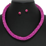 98741, BLING GLITTER RHINESTONE NECKLACE