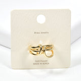 98756, BRASS KNOT CUFF RING